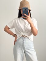تیشرت جلو گره - Image 6