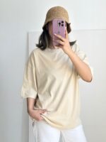 تیشرت باکسی نخ پنبه - Image 2
