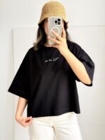 تیشرت کراپ باکسی time - Image 19