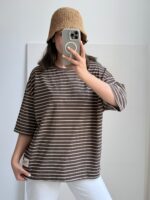 تیشرت باکسی راه راه - Image 10