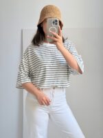 تیشرت باکسی راه راه - Image 5