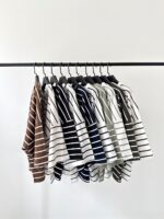 تیشرت کراپ باکسی راه راه - Image 12