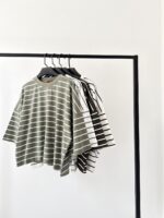 تیشرت کراپ باکسی راه راه - Image 13
